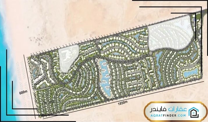 مساحة وتصميم جون سوديك الساحل الشمالي