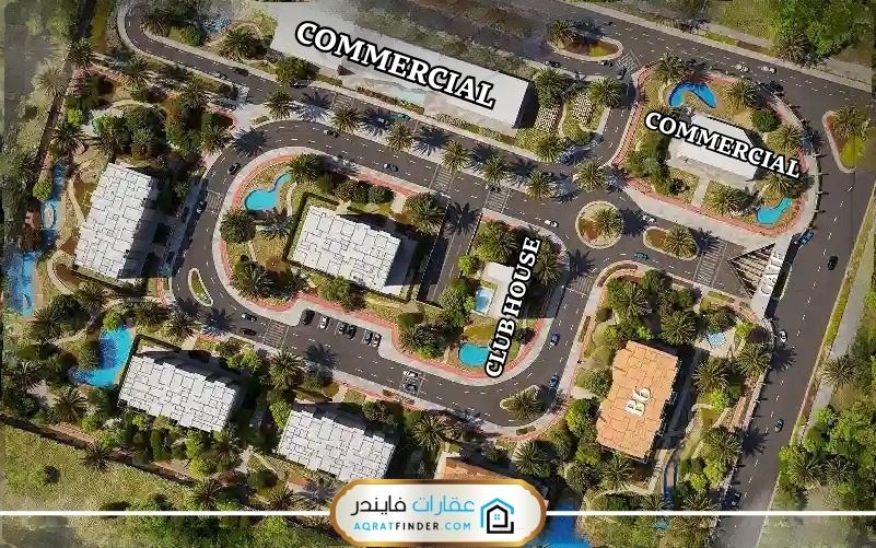مساحة وتصميم كمبوند بوتيك فيلدج 2 التجمع الخامس