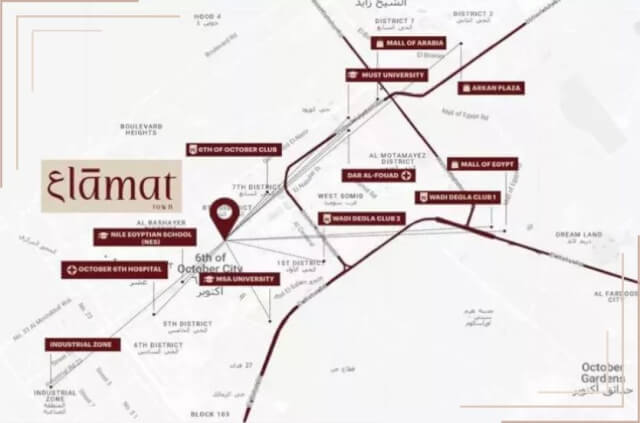 علامات تاون 6 أكتوبر مول 