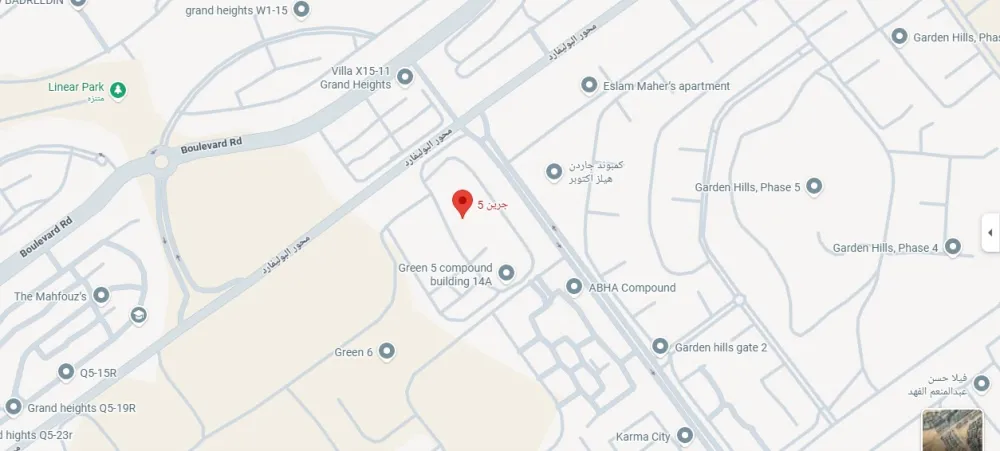 لوكيشن كمبوند جرين 5 أكتوبر